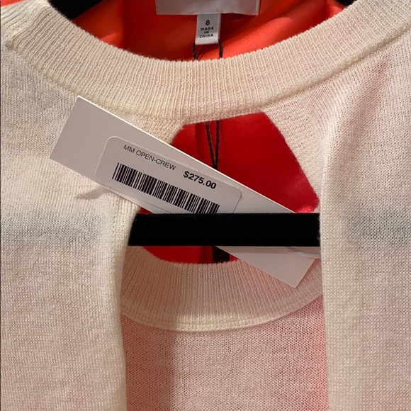 NWT Michelle Mason Cut Out Perfect Sweater Crew - Picture 3 of 7